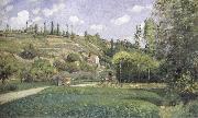 Camille Pissarro A cowherd on the route du Chou,Pontoise china oil painting reproduction